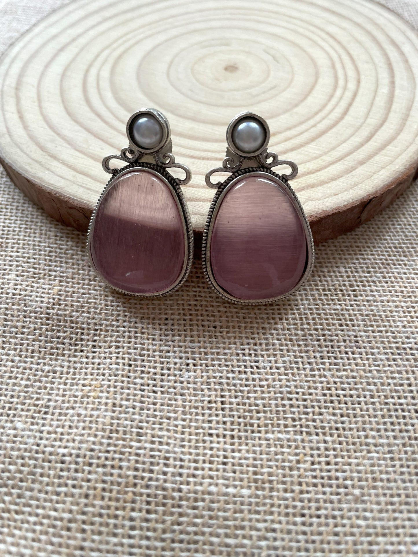 Madhavi Earrings (Pink)