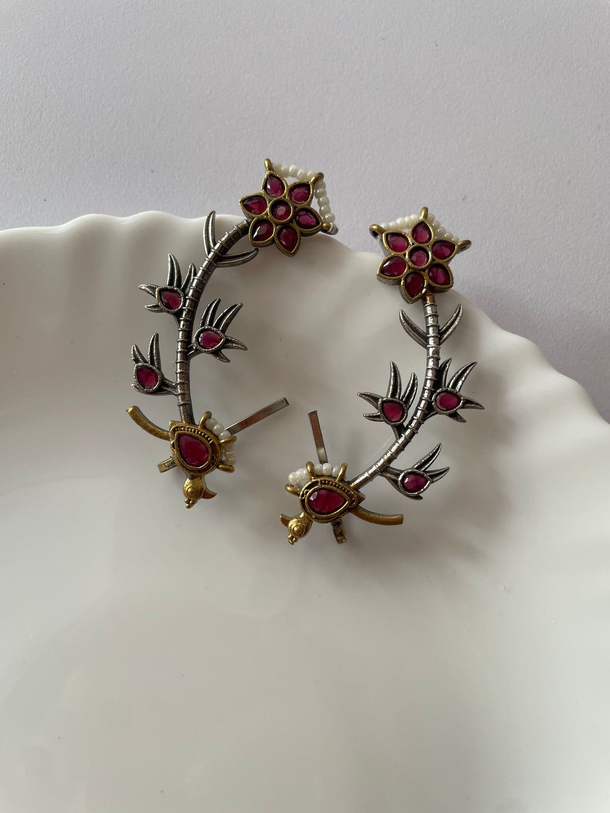 Gulbahar Floral Statement Earrings