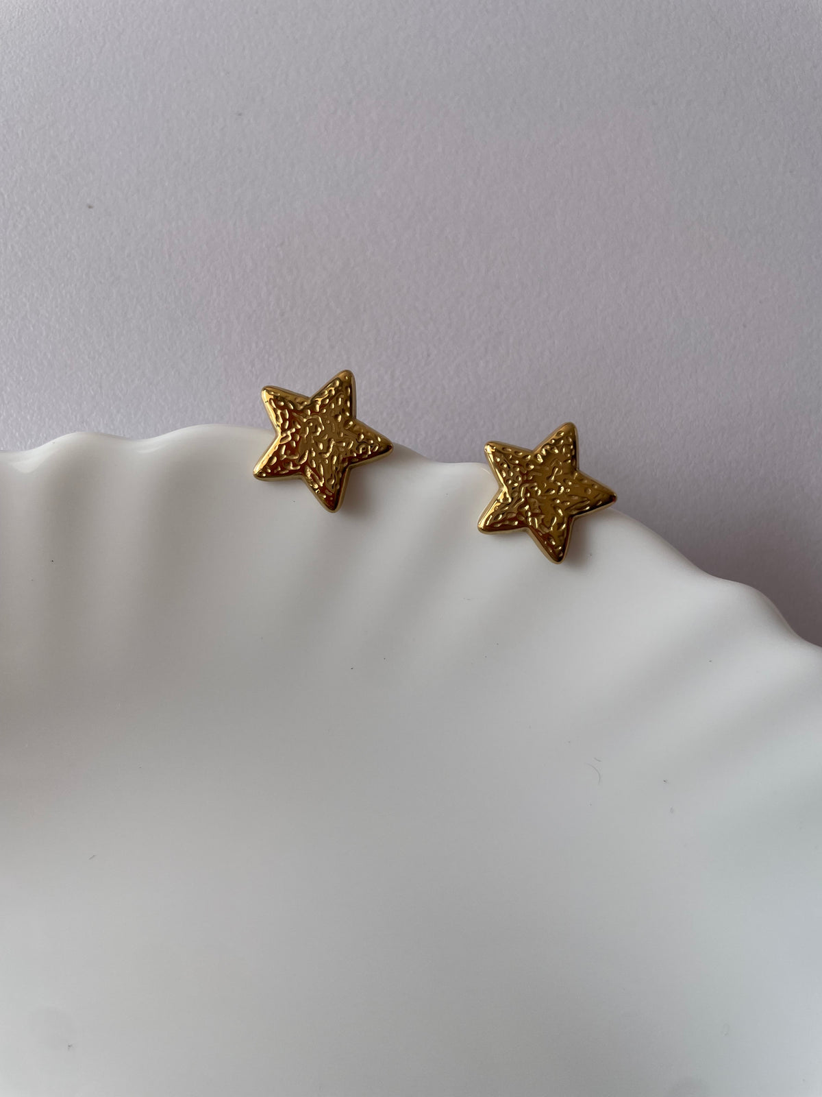 Golden Star Studs-Earrings