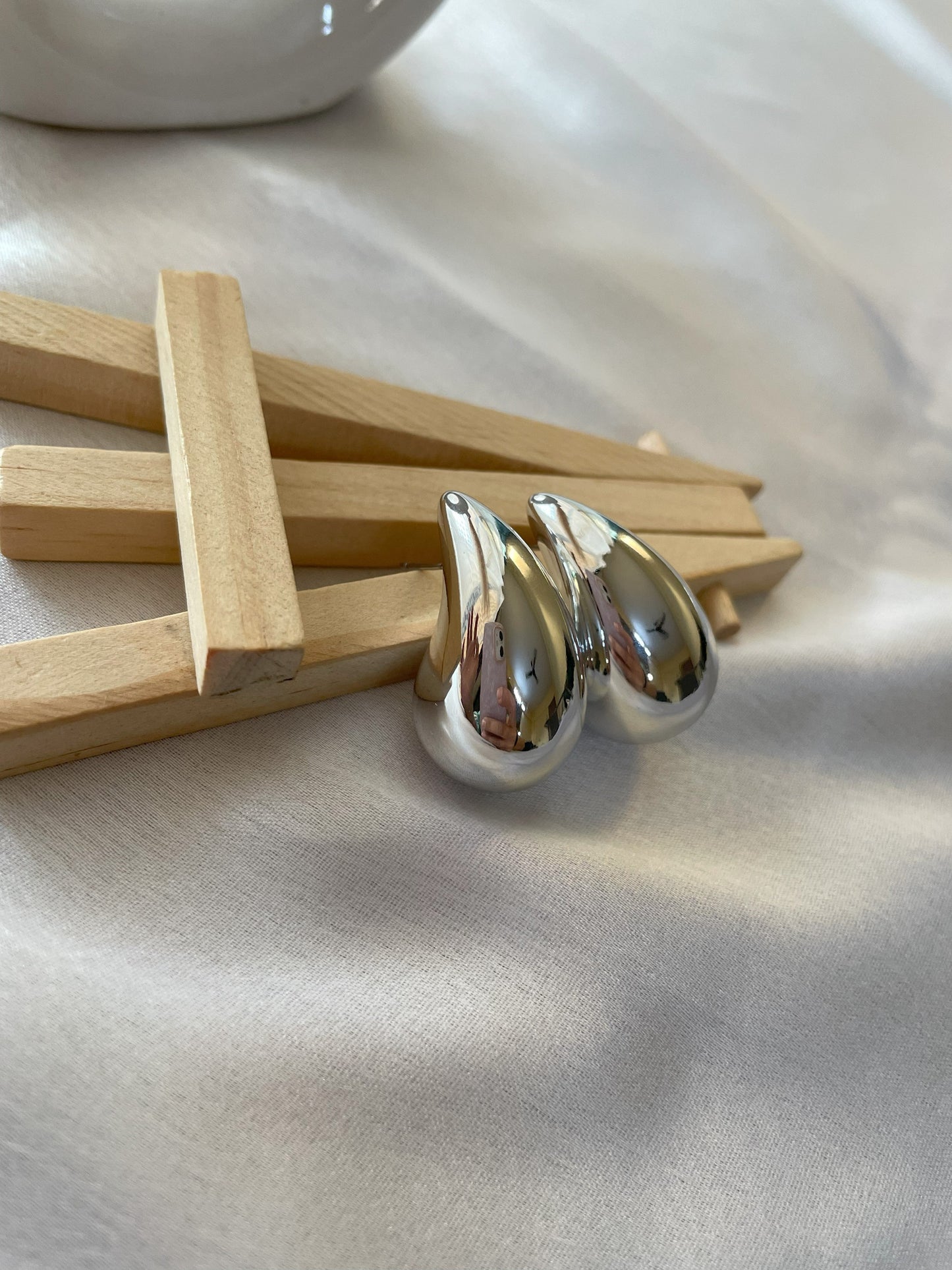 Drop Earrings - Silver