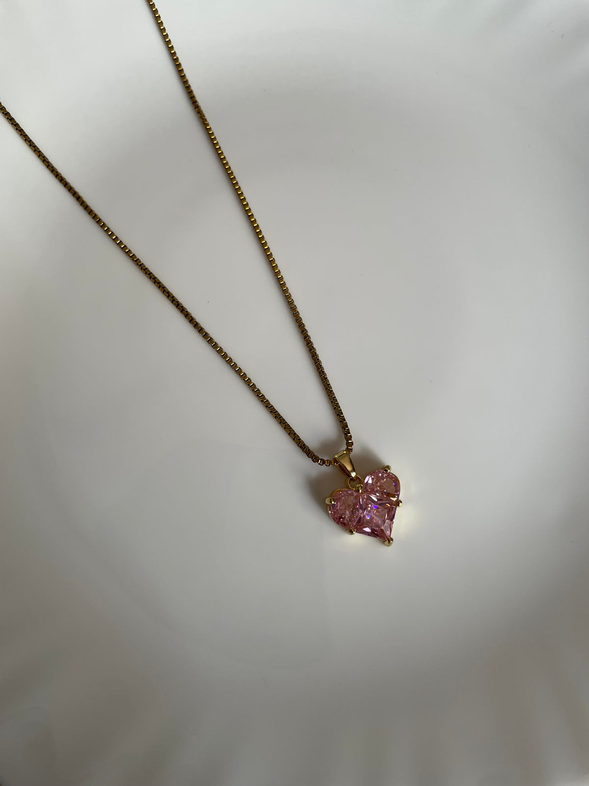 Blush Amora Heart Necklace