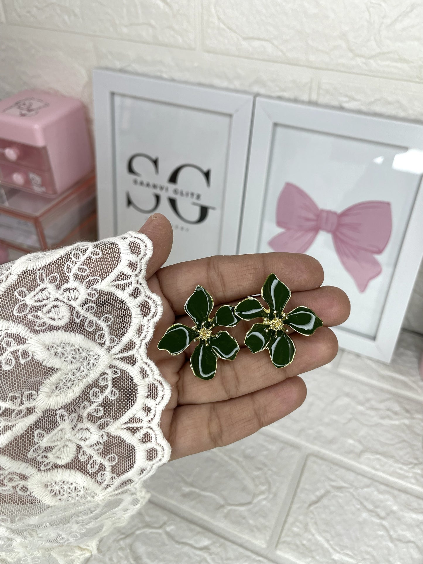 Emerald Bloom Earrings