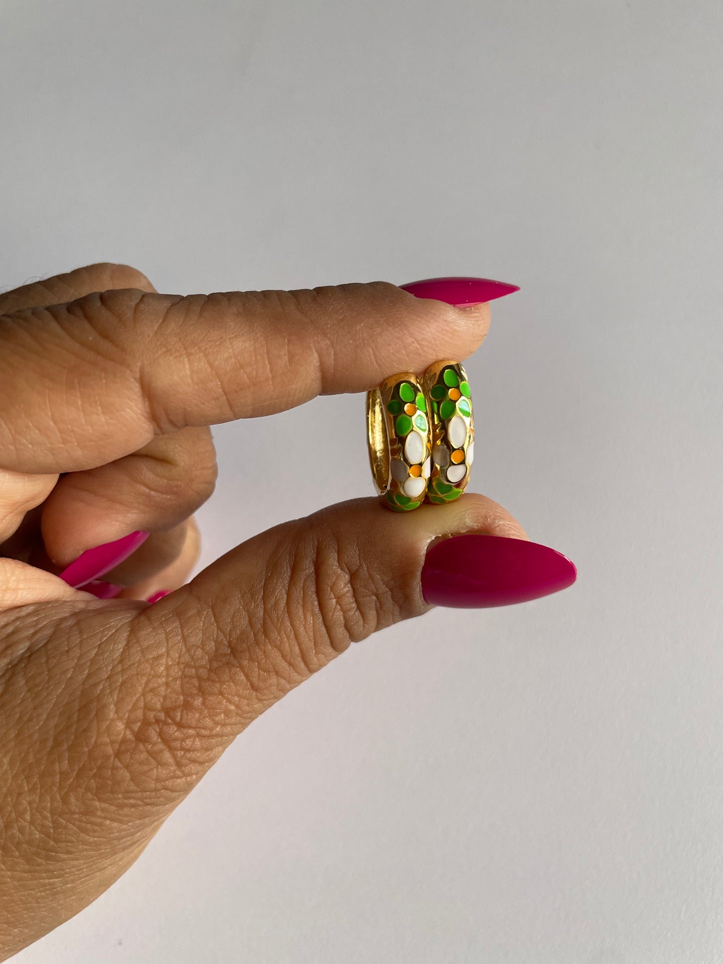 Emerald Mosaic Bali - Earring