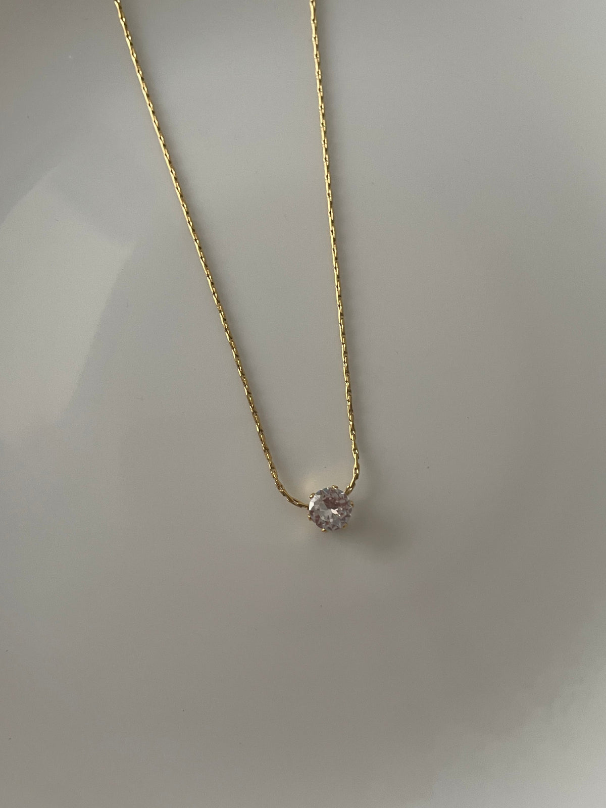 Celeste Solitaire Necklace