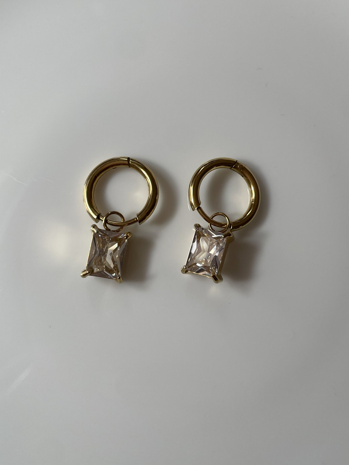 Celeste Crystal Hoops