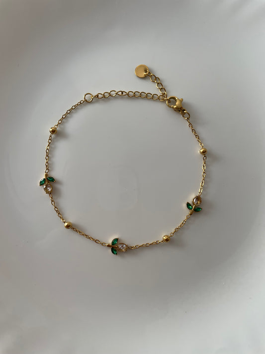 Mini Tulip Bracelet (Emerald Green)