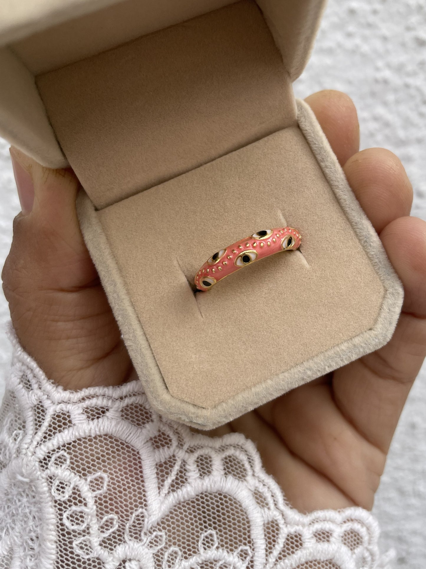 Pinterest'y Ring-Salmon