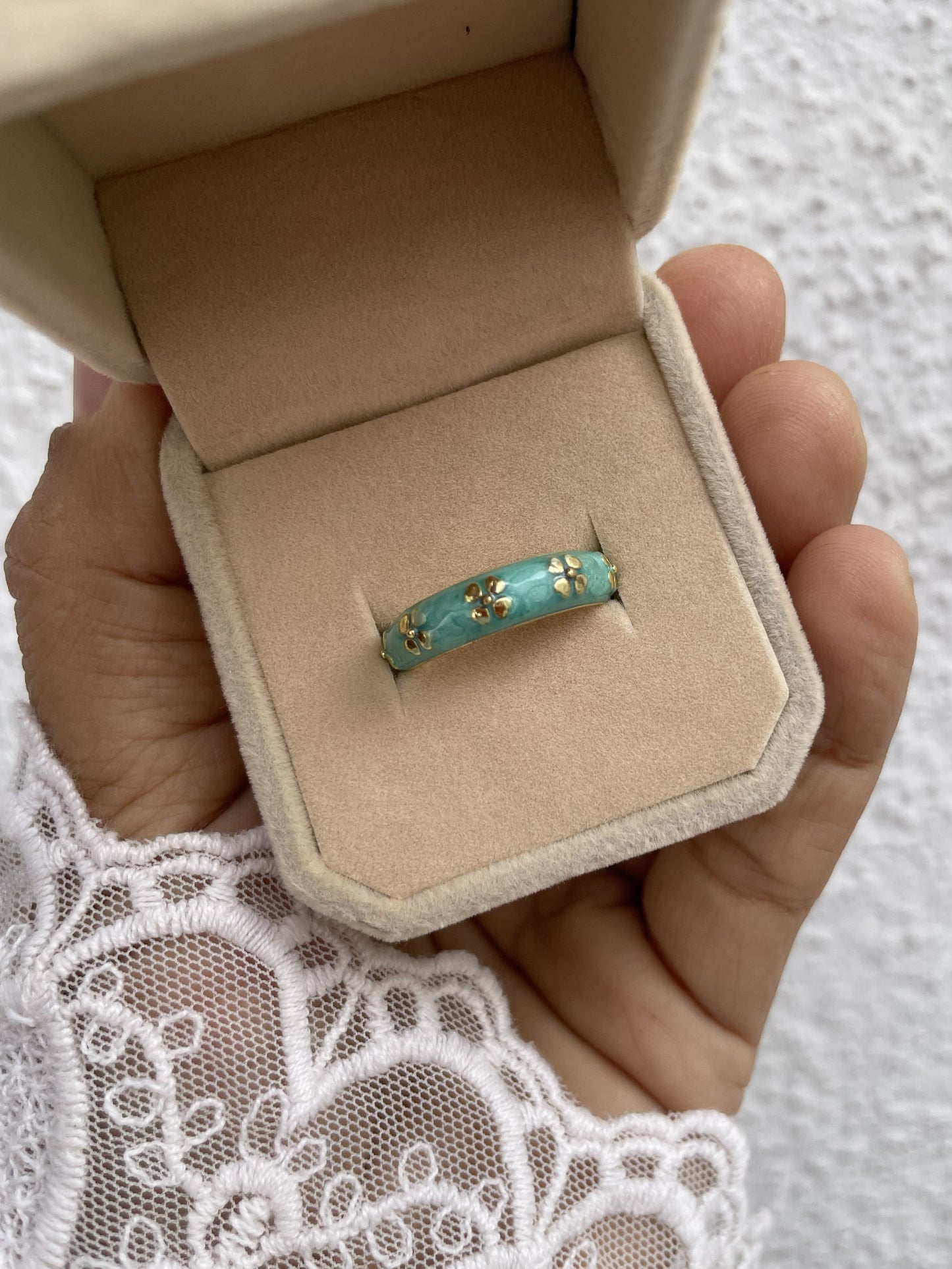 Pinterest'y Ring-Aqua