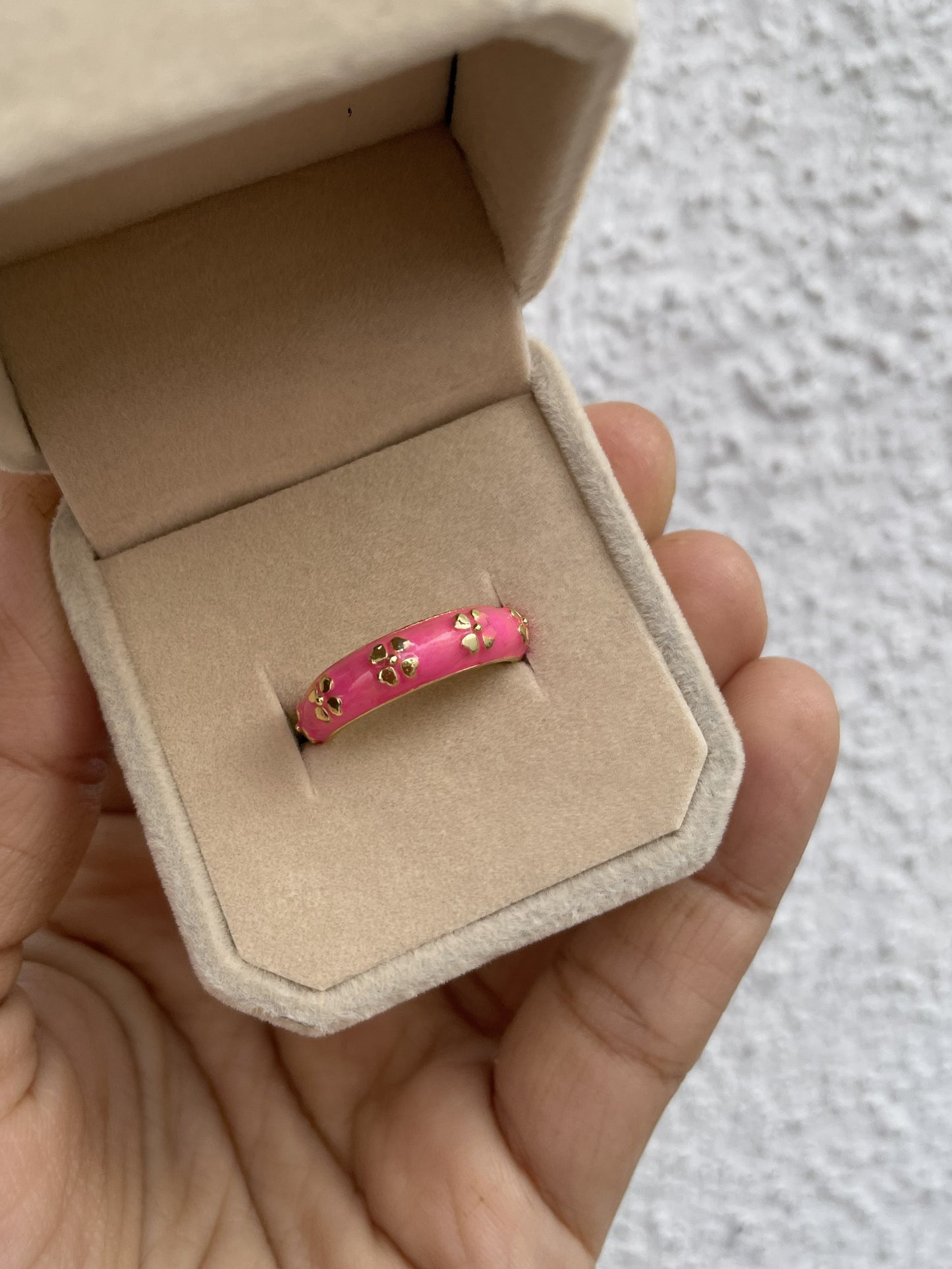 Pinterest'y Ring-Raspberry