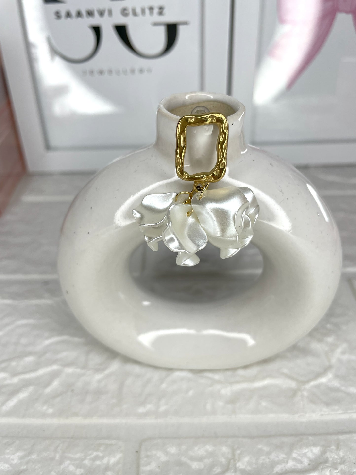 Square Pearl Earrings