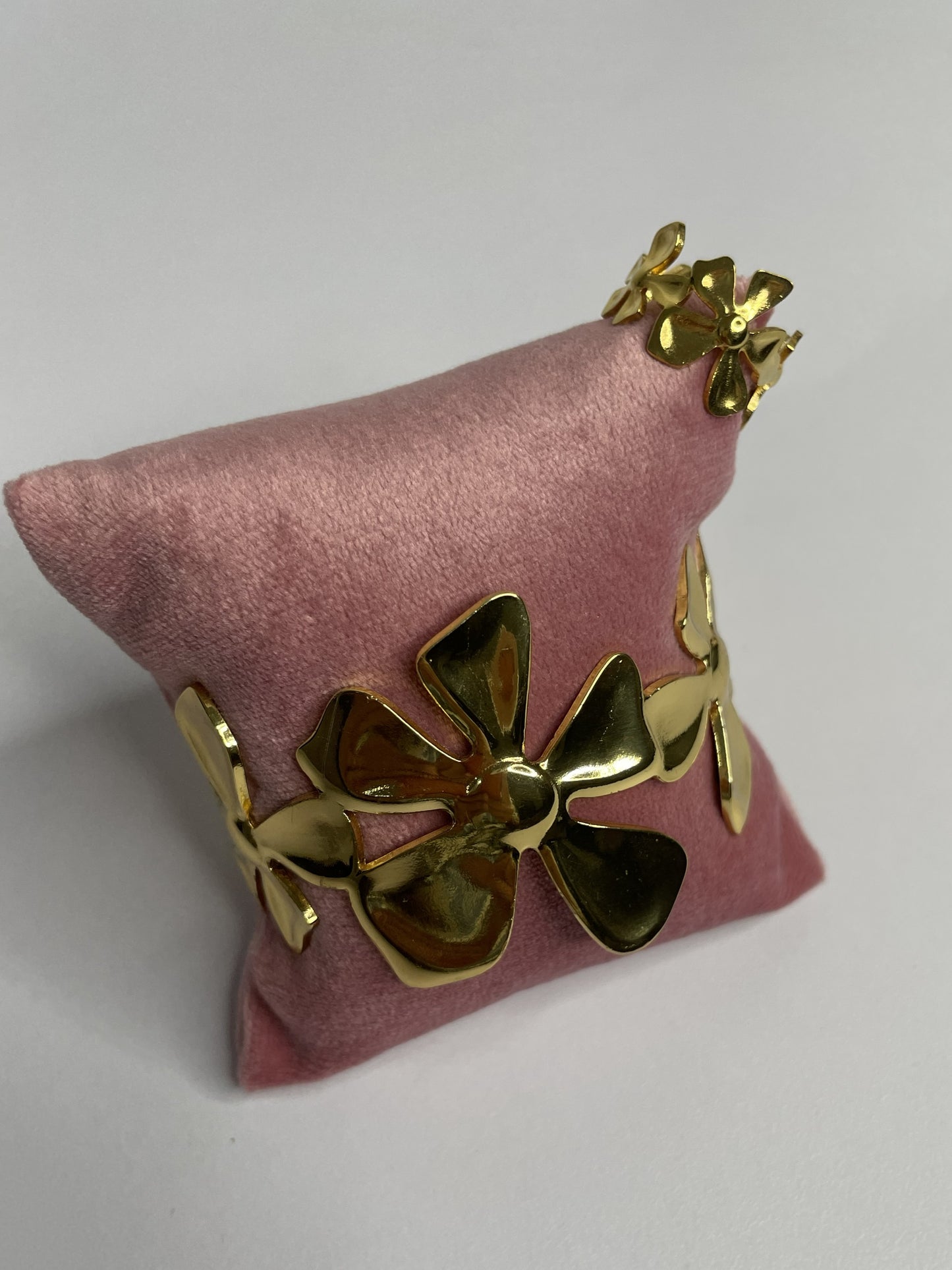 Golden Bloom Duo Bracelet with Ring