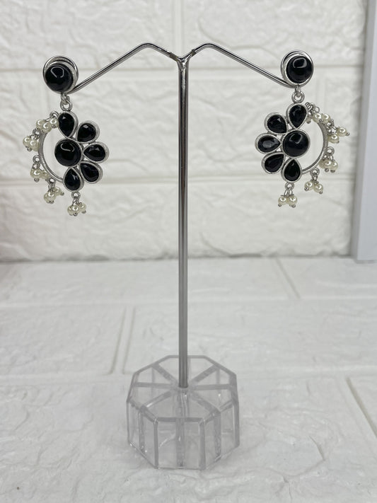 Phool Earrings (Black)
