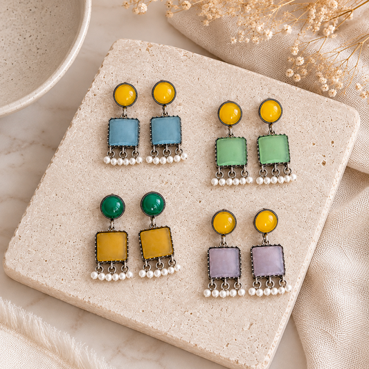 Chandni Earrings – 4 Pair Set