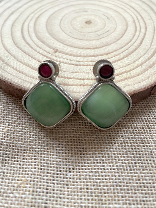 Kanika Earrings (Light Green)