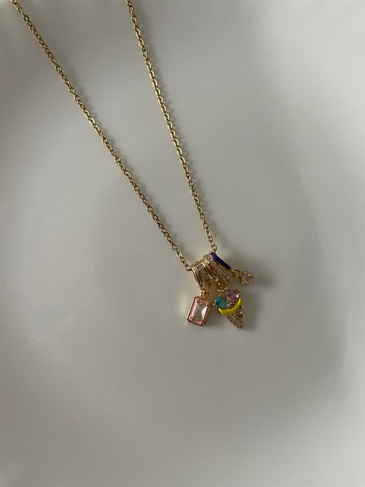 Bejewelled Charm Necklace