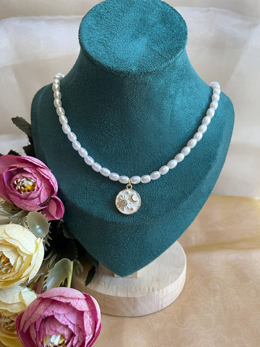 Moon Pearl Necklace