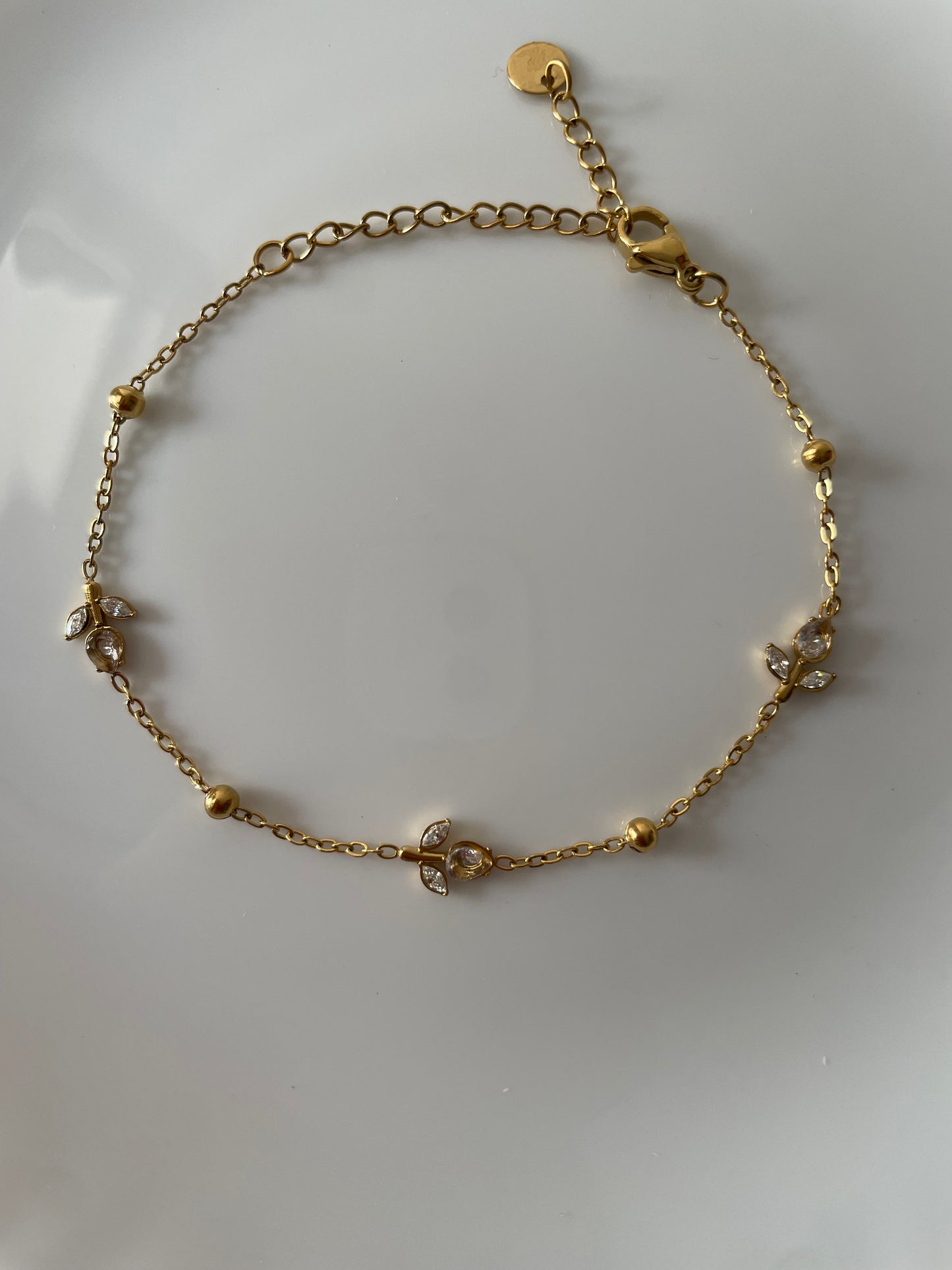 Mini Tulip Bracelet (Crystal White)