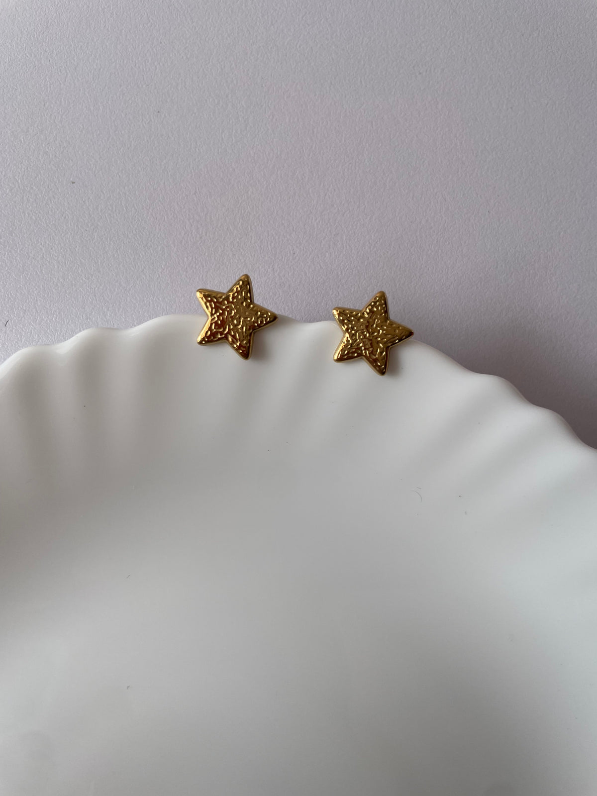 Golden Star Studs-Earrings