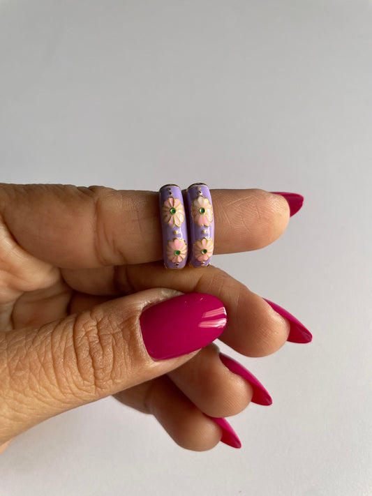 Lavender Bloom Bali - Earring