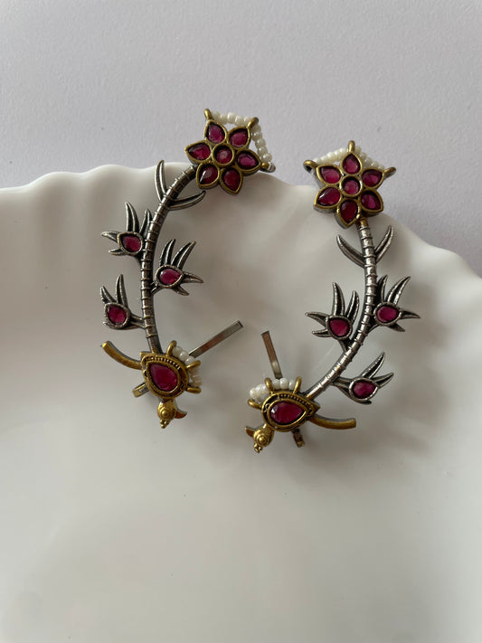 Gulbahar Floral Statement Earrings