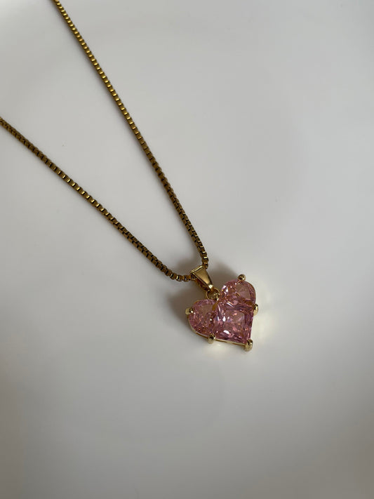 Blush Amora Heart Necklace