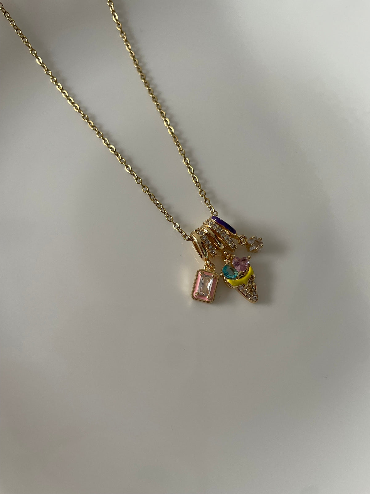 Bejewelled Charm Necklace