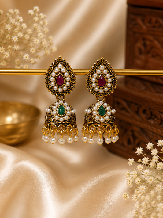 Virasat Jhumka Earrings