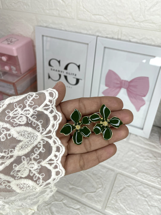Emerald Bloom Earrings