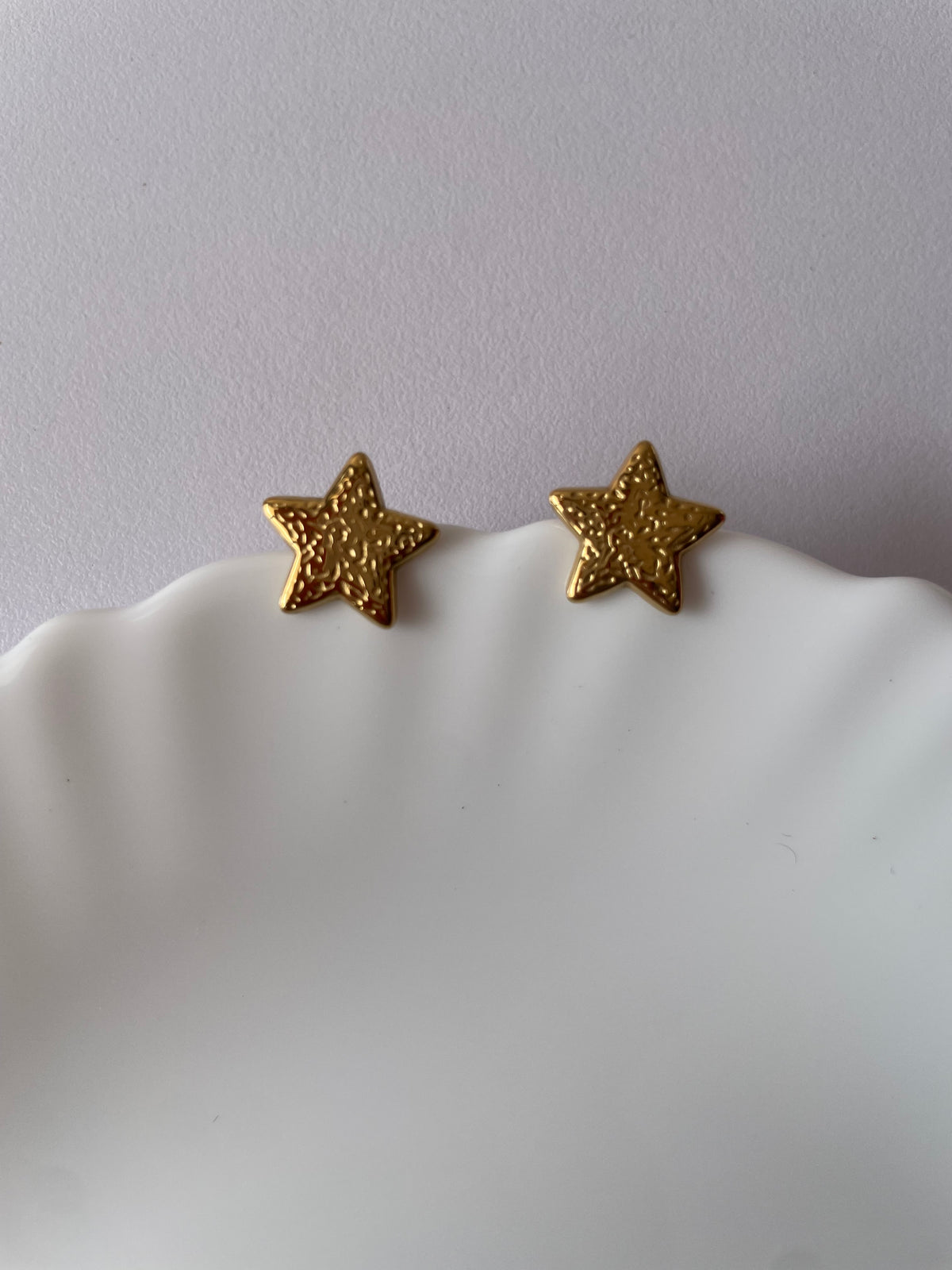 Golden Star Studs-Earrings