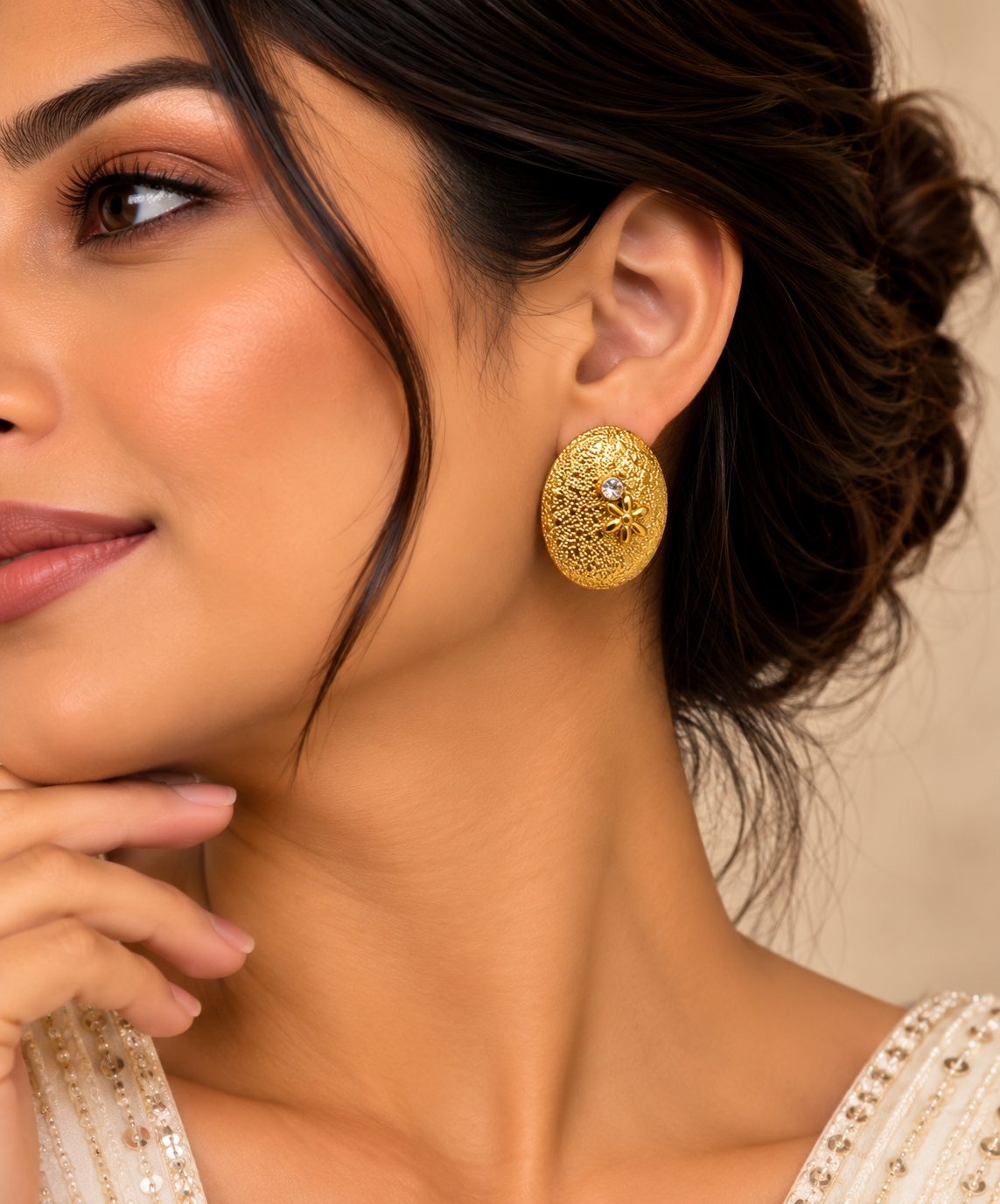 Aurelle Soleil Stud Earrings