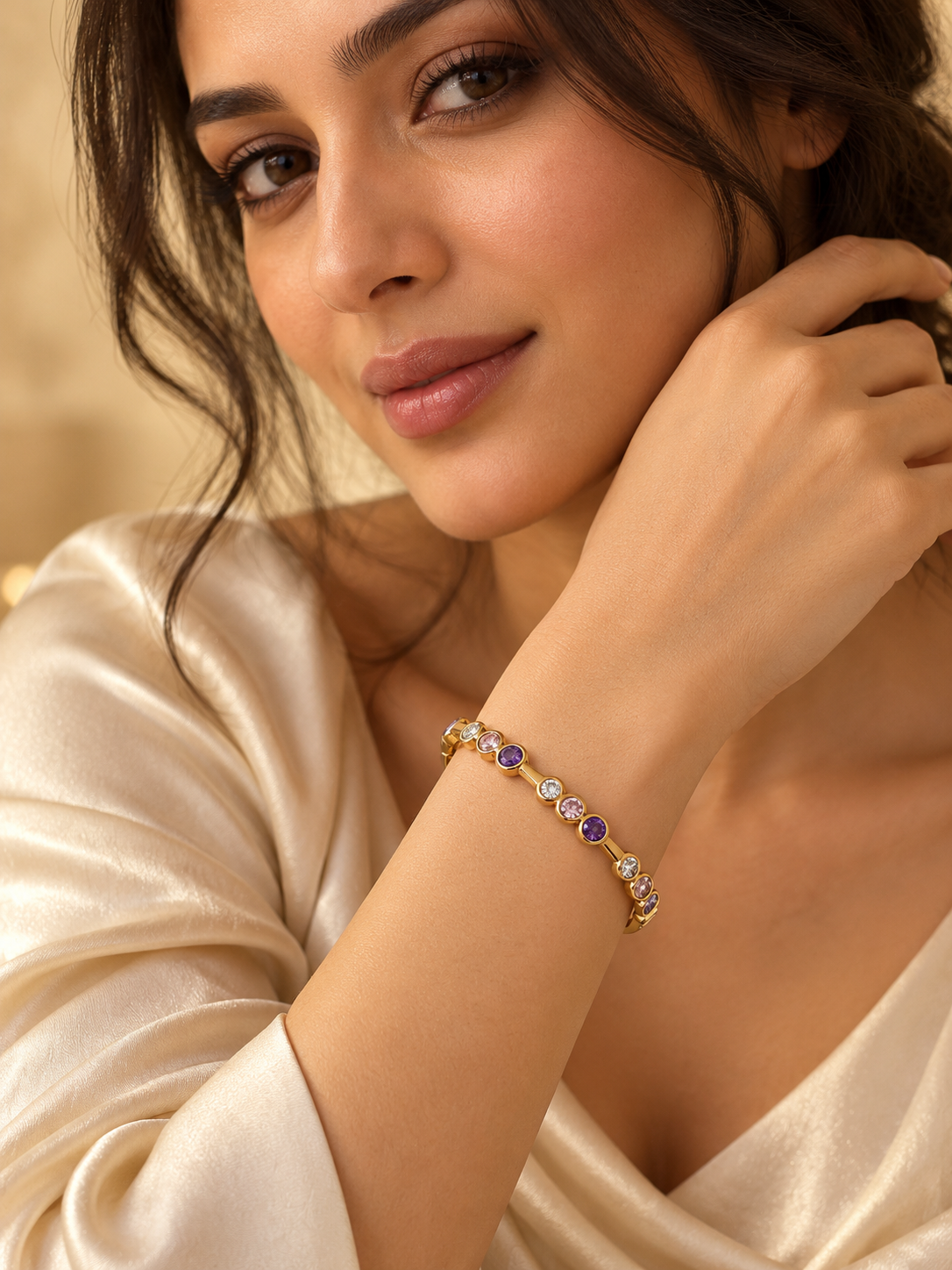 The Adeline Kada Bracelet (Baby Kada – Suitable for Bangle Sizes 2-2 & 2-4)
