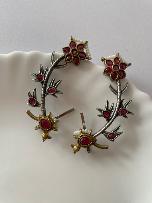 Gulbahar Floral Statement Earrings