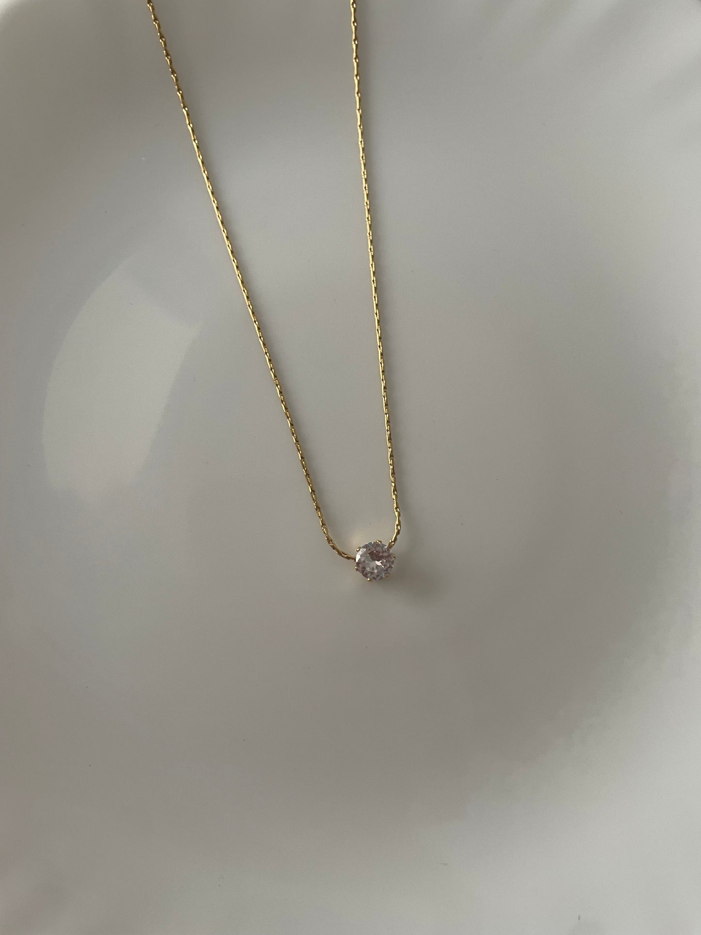 Celeste Solitaire Necklace