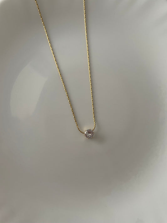 Celeste Solitaire Necklace