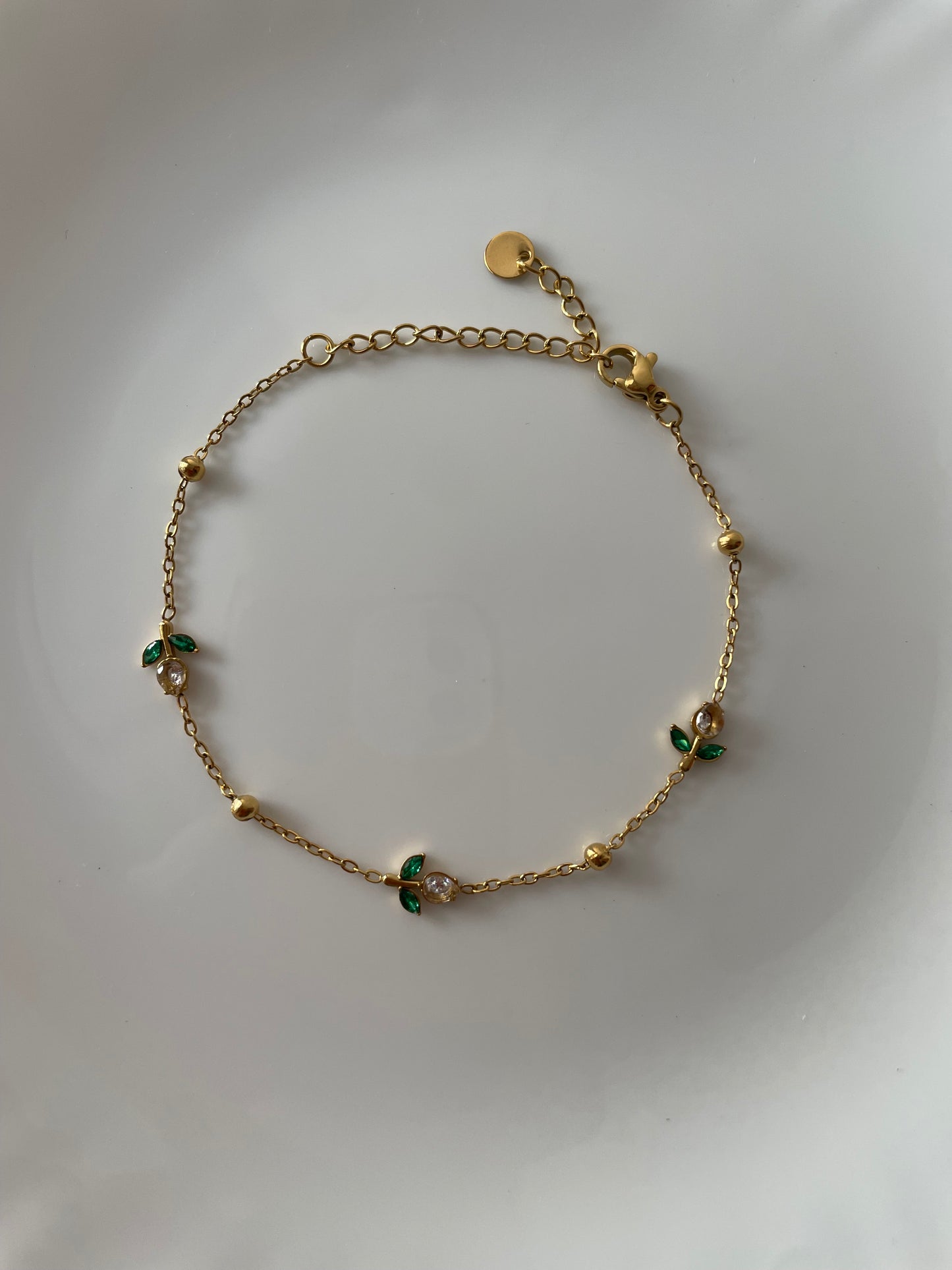 Mini Tulip Bracelet (Emerald Green)