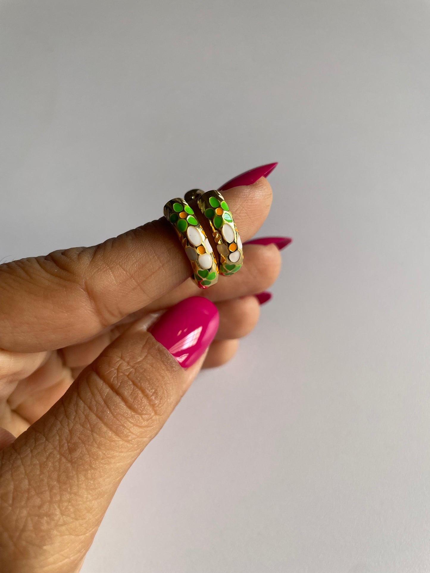 Emerald Mosaic Bali - Earring