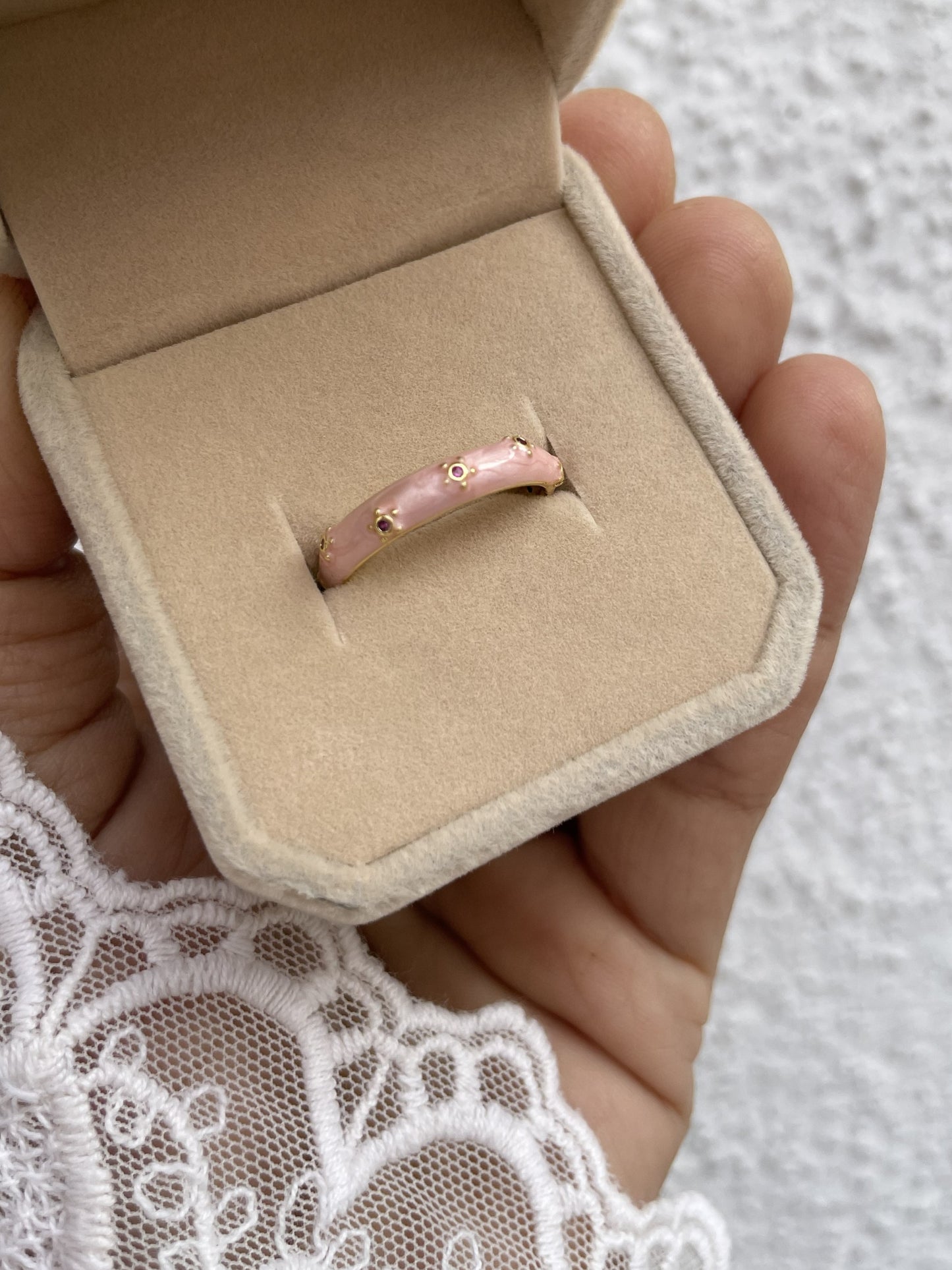 Pinterest'y Ring-Baby Pink