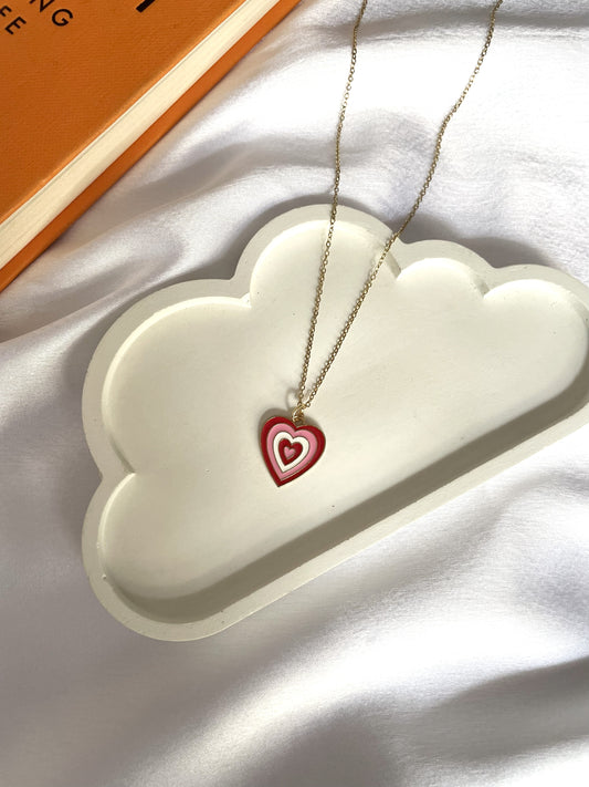 Red & Pink Heart Necklace