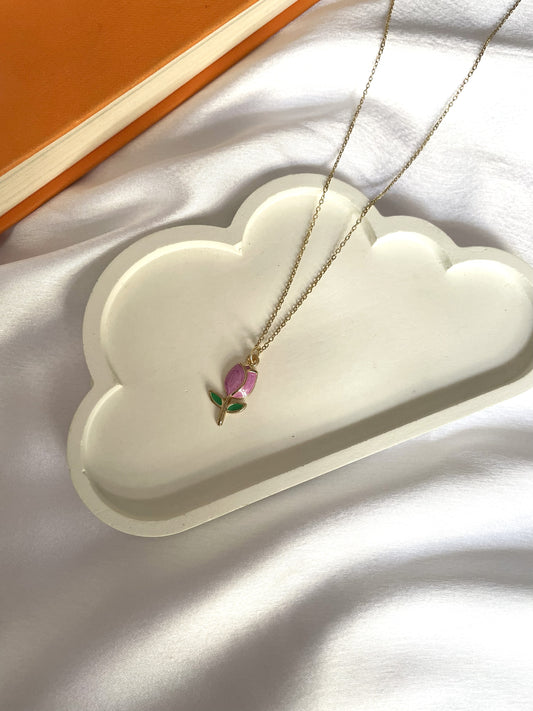 Tulip Necklace (Purple)