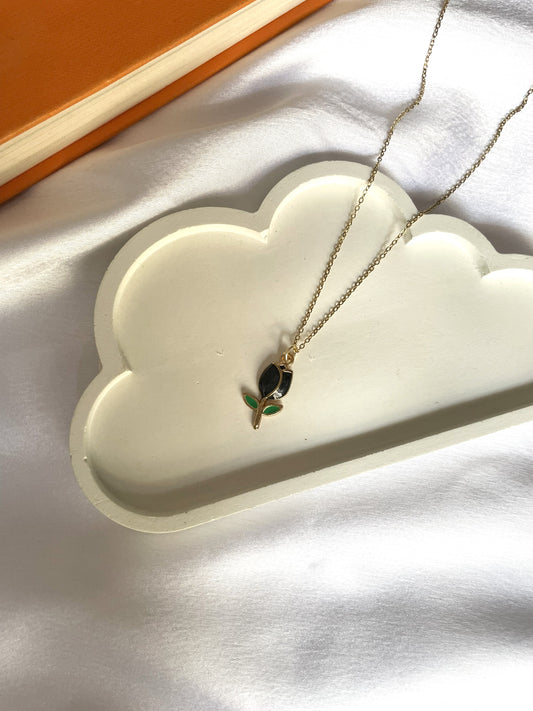 Tulip Necklace (Black)