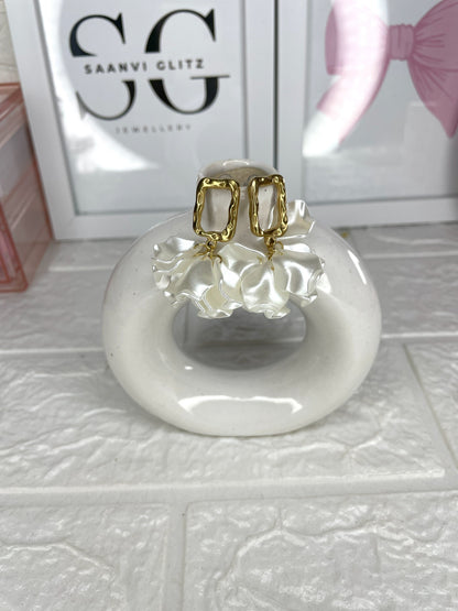 Square Pearl Earrings