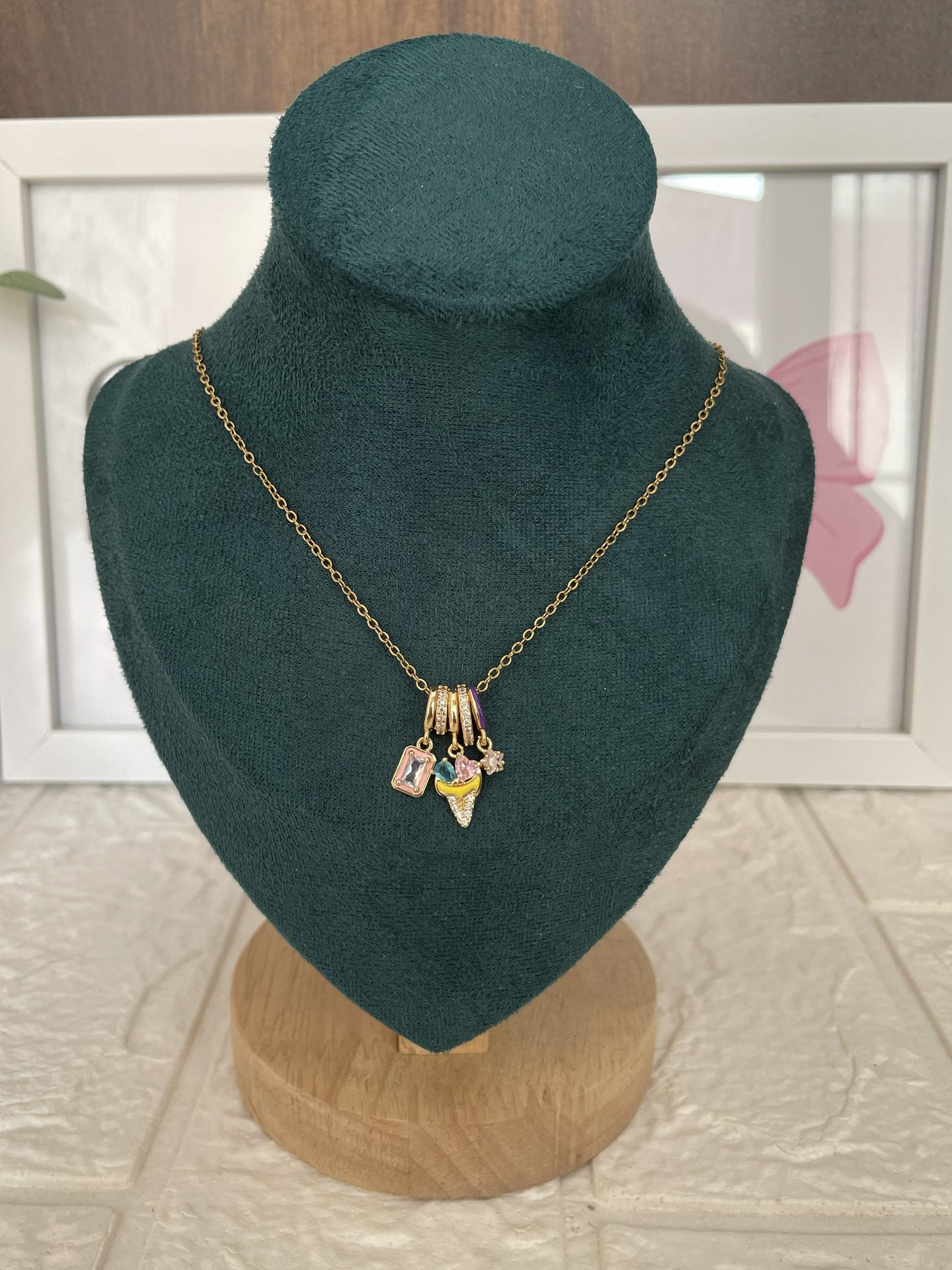 Bejewelled Charm Necklace