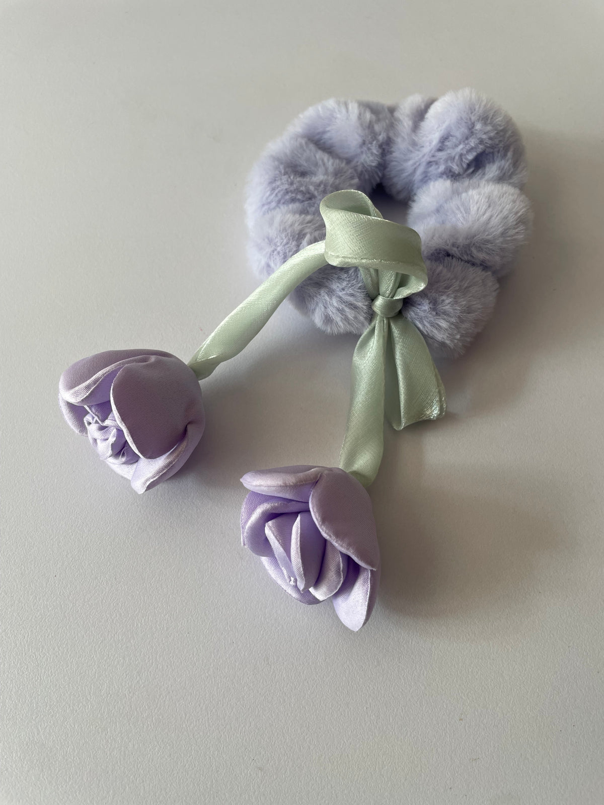 Tulip Bloom Bow Scrunchie