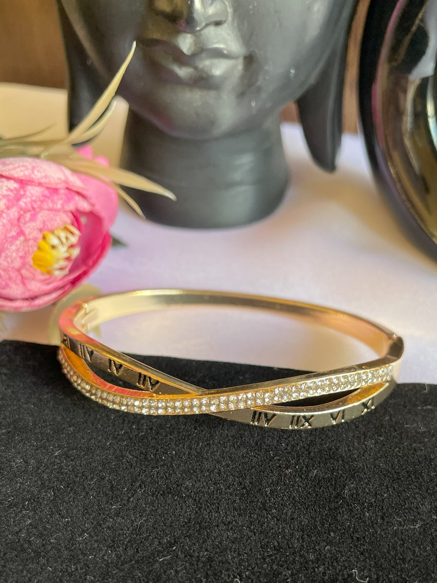 Roman Numbers Studded Bracelet