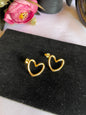 Open Heart Earrings