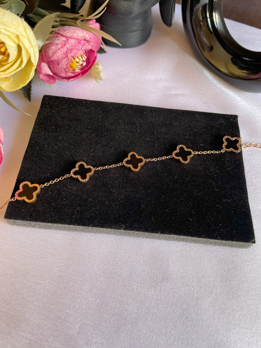 Clover Bracelet-Black