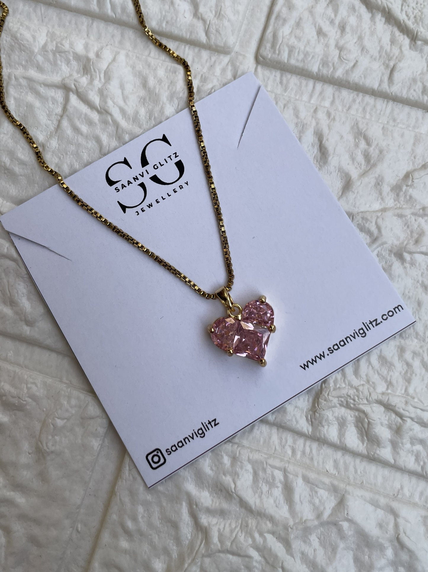 Blush Heart Necklace