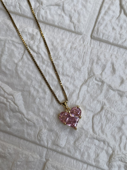 Blush Heart Necklace