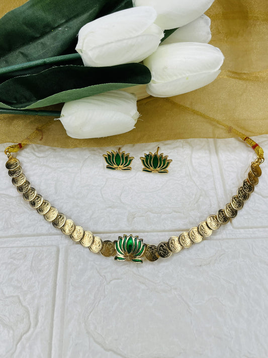 Padma Lakshmi Coin Necklace Set