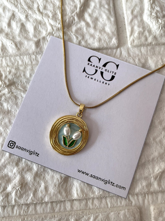 Tulip Love Necklace-Pista